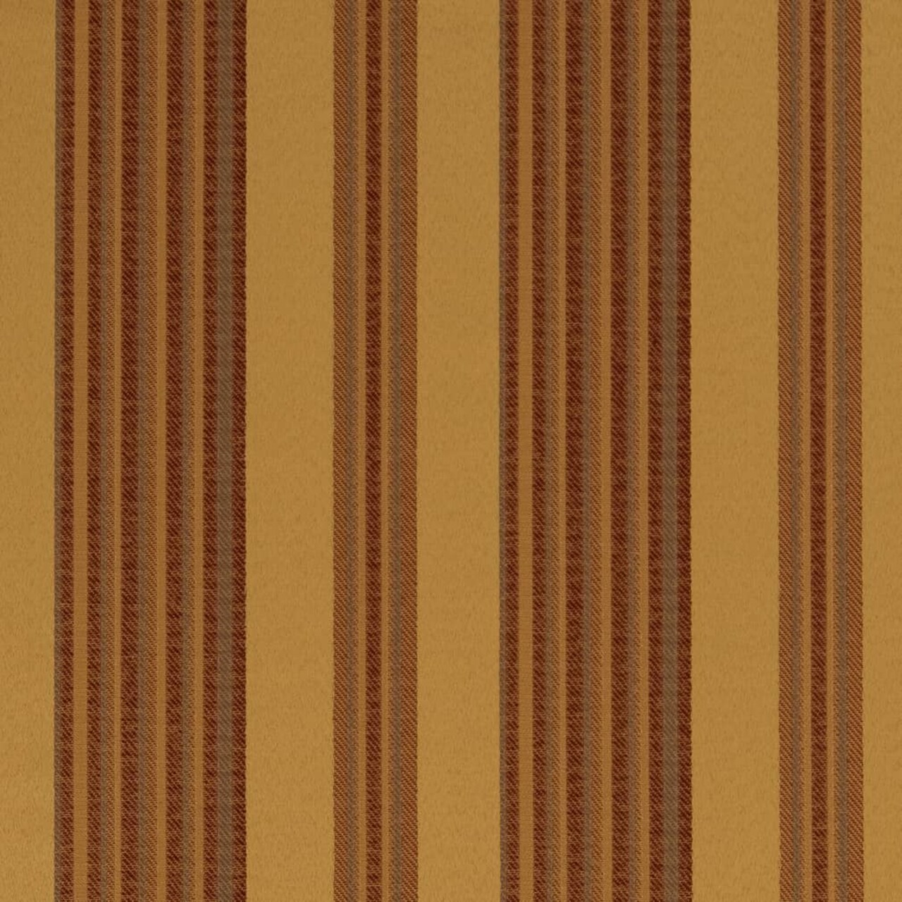 Antique Zoe - Gold & Yellow Stripe Upholstery Fabric 54 Inches"